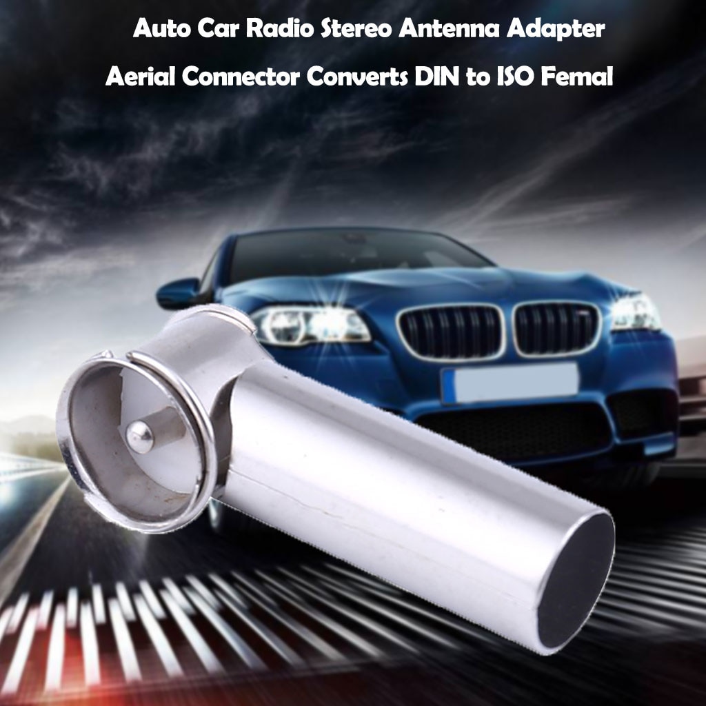 Auto Radio Stereo Antenne Adapter Antenne Connector Converteert Din Naar Iso