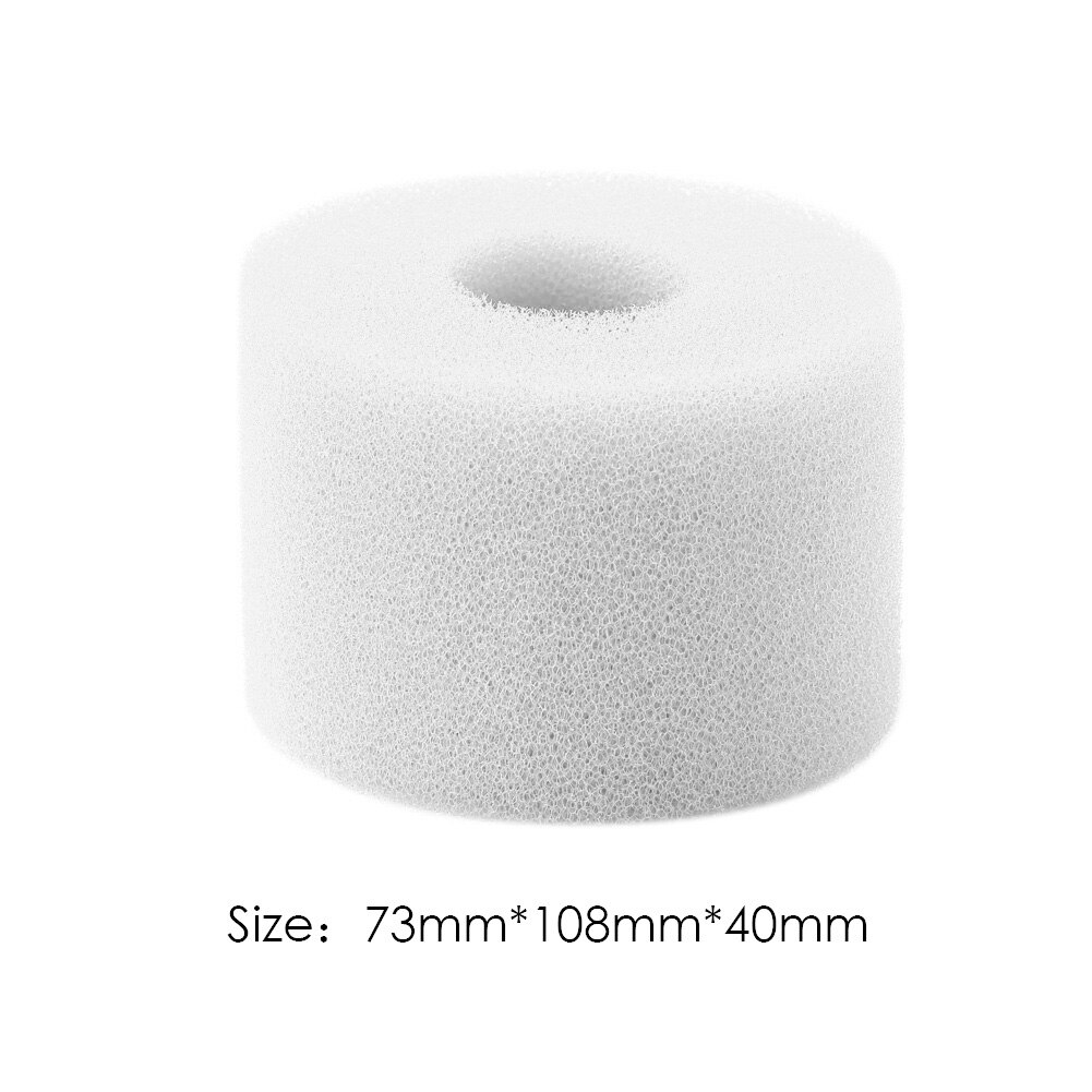 Filtr robić basenu gąbka piankowa Intex B zmywalna rolka wielokrotnego użytku pianka robić czyszczenia wodą pływanie przenośny filtr robić pływania na zewnątrz: biały A