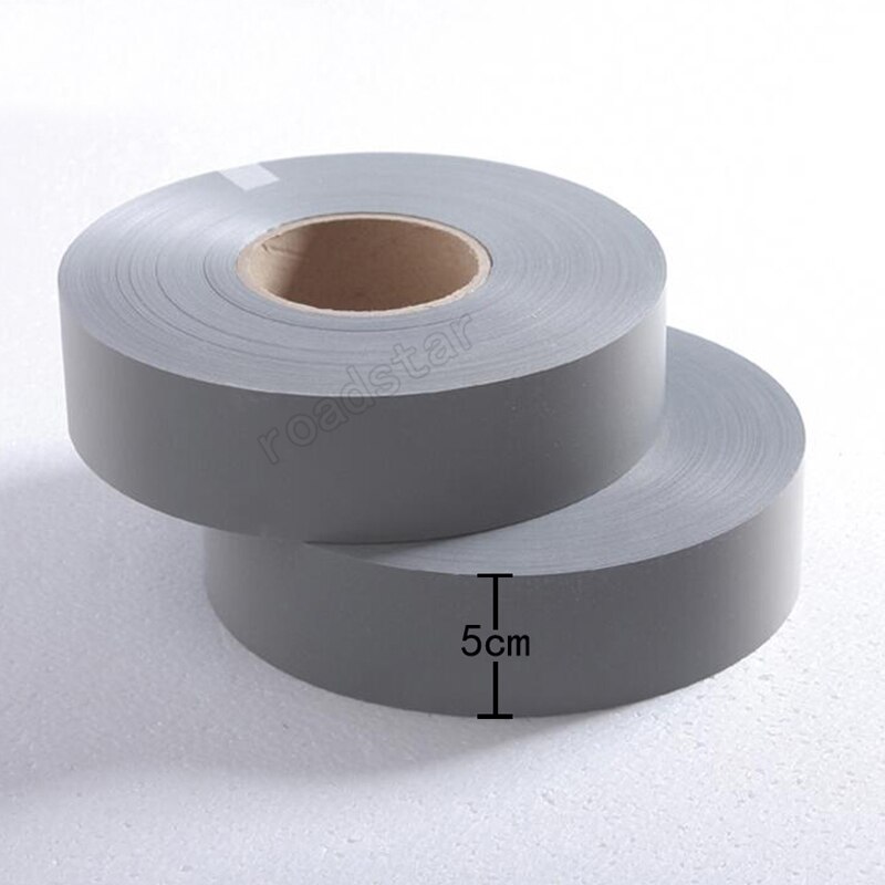 Tela reflectante T/C de reflejo gris de seguridad para coser