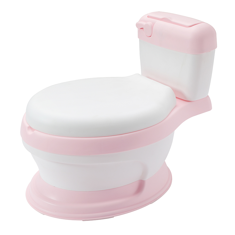 draagbare toilet voor baby wc potje voor gratis potje brush + cleaning bag: pink