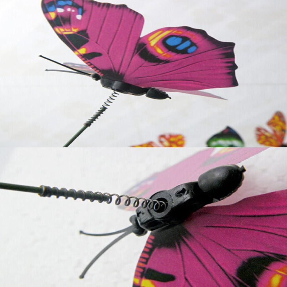 Outdoor Garden Planting Flower Pot Dual-layers Butterflies Garden Decor Garden Butterfly Ornament Decoration H5T4