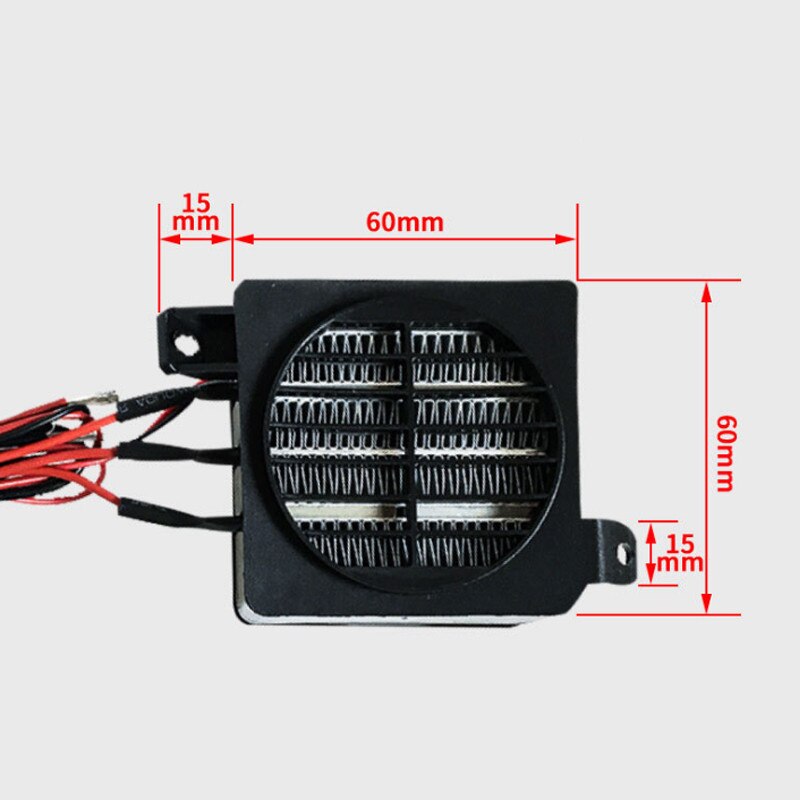 DC 12V 100W Room Heater Energy Saving PTC Car Air Fan Heater Constant Temperature Heating Heaters Factory Price Safe Home DIY: Default Title