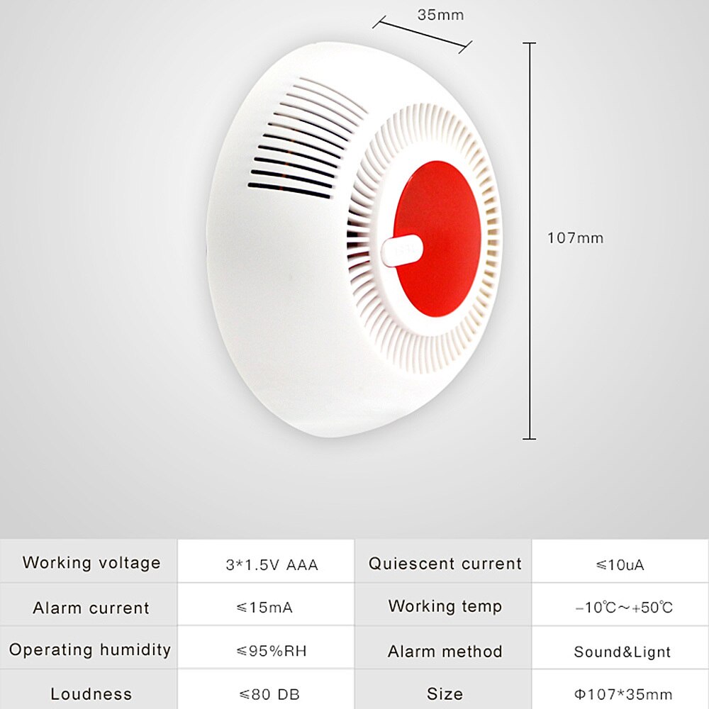 Smoke Detector Smoke Alarm fire detection Battery Powered First Alert Emergency Standards Fire Detection System