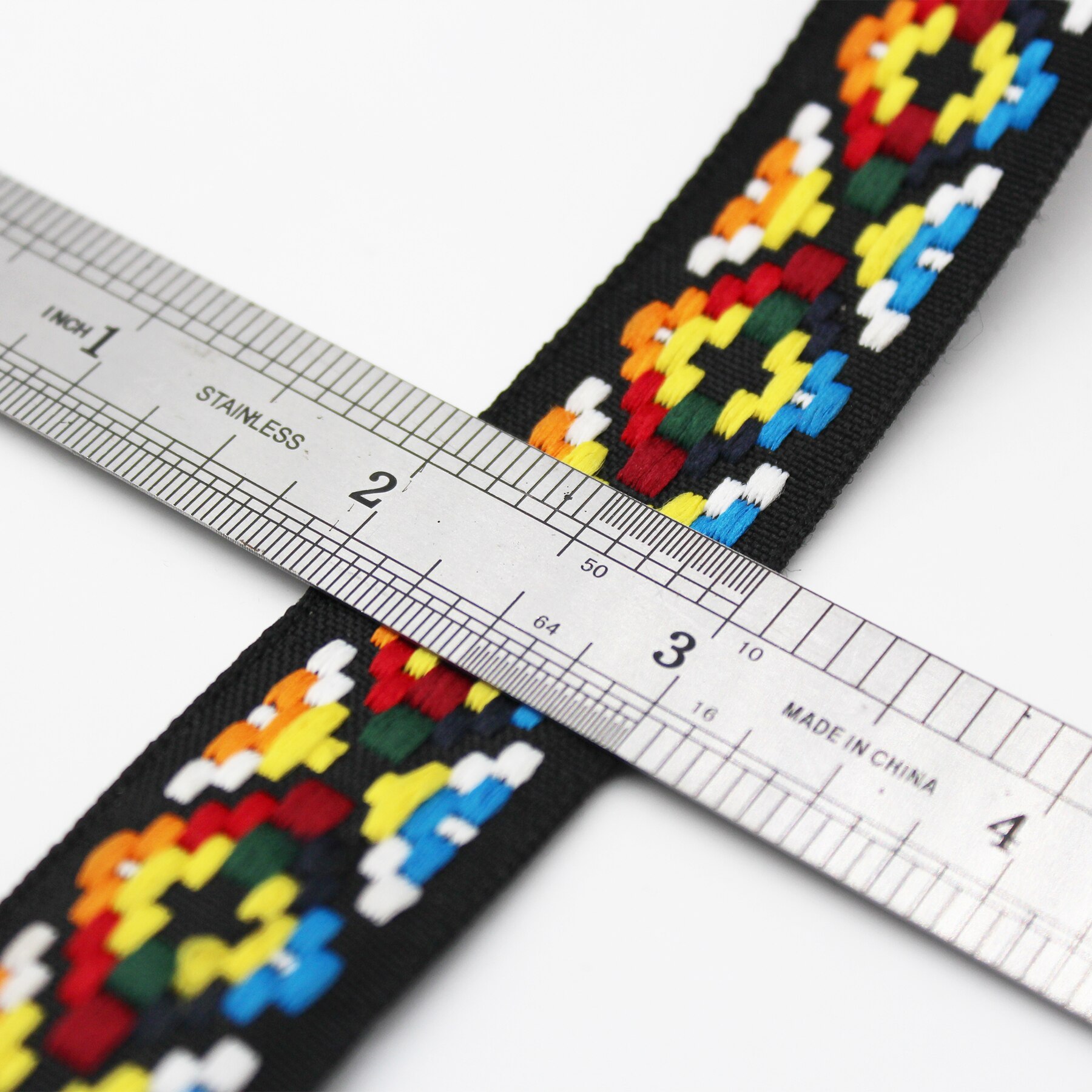 40 MM 25 MM Jacquard Lint Dikke Geweven Singels Versieringen Controleren Kleurrijke Ruit Tape Voor DIY Craft Maken Accessoires 1 inch 1.5 Inch