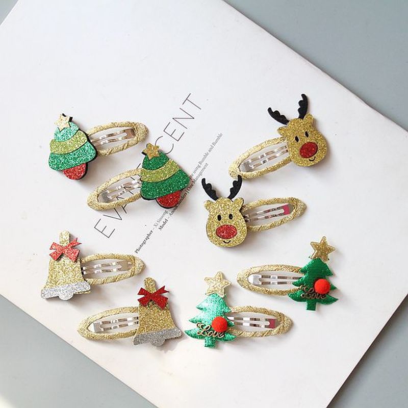 de noël épingle à cheveux ensemble enfants cheveux accessoires de princesse noël épingle à cheveux pince latérale