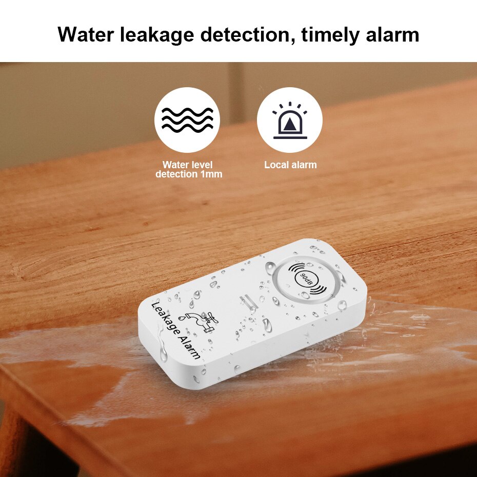 Kerui uavhengig vannlekkasje vannsensor alarm elektronisk vannlekkasjedetektor til boligalarm
