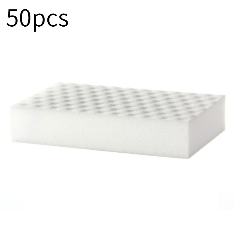 10*7*3cm magic clean melamine eraser,melamine sponge pad cleaner multi-functional kitchen assessoires dish washing sponge eraser: C-50pcs