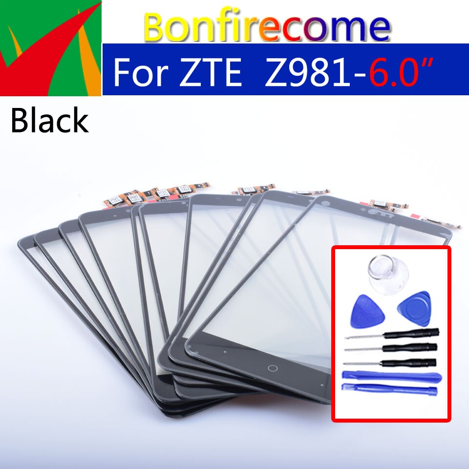 Para ZTE ZMax Pro Z981 Panel de pantalla táctil digitalizador Sensor cristal frontal exterior pantalla táctil reemplazo 6,0 pulgadas