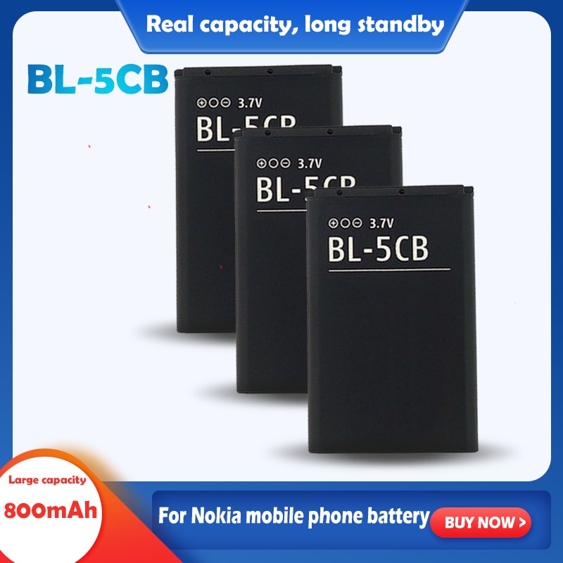 BL-5CB BL5CB Lithium Phone Battery For Nokia 3108 2135 6086 6108 6230 6820 7610 N72 N91 100 101 103 105 109 111 113 1000 1282
