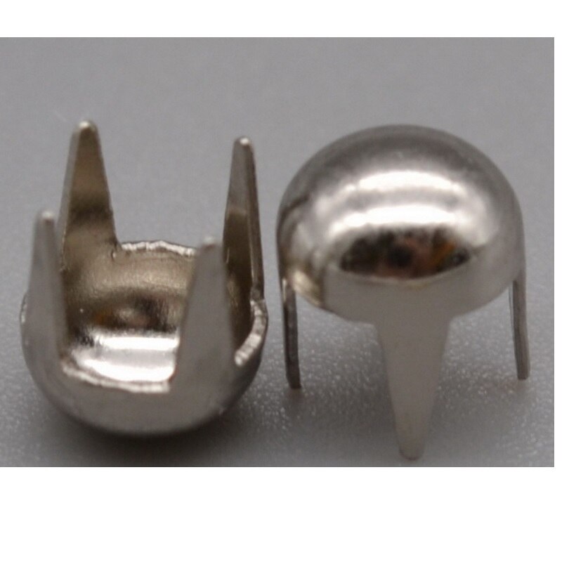 leathe shoes bag round flat rivet Sliver Black Bronze gold rivet screw rivets accessories decoration 500pcs/lot: sliver7mm