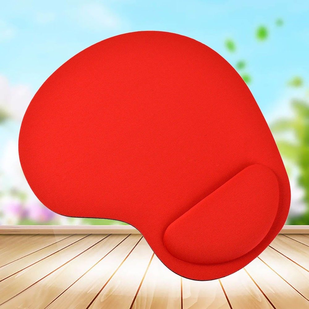 Gaming Mouse Pad with Wrist Rest for Gaming,Computer, Laptop & Mac Pain Relief,at Home Or Work Mouse Mat with Hand Rest Mice Pad: Red