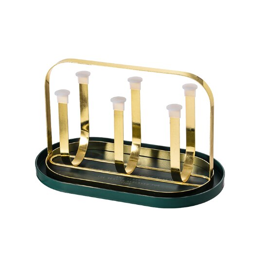 Coffee Cup Holder Desktop Mug Hanger Multifunctional Storage Rack Mug Holder Cup Holder Drain Cup Holder Rack for Home: Gold