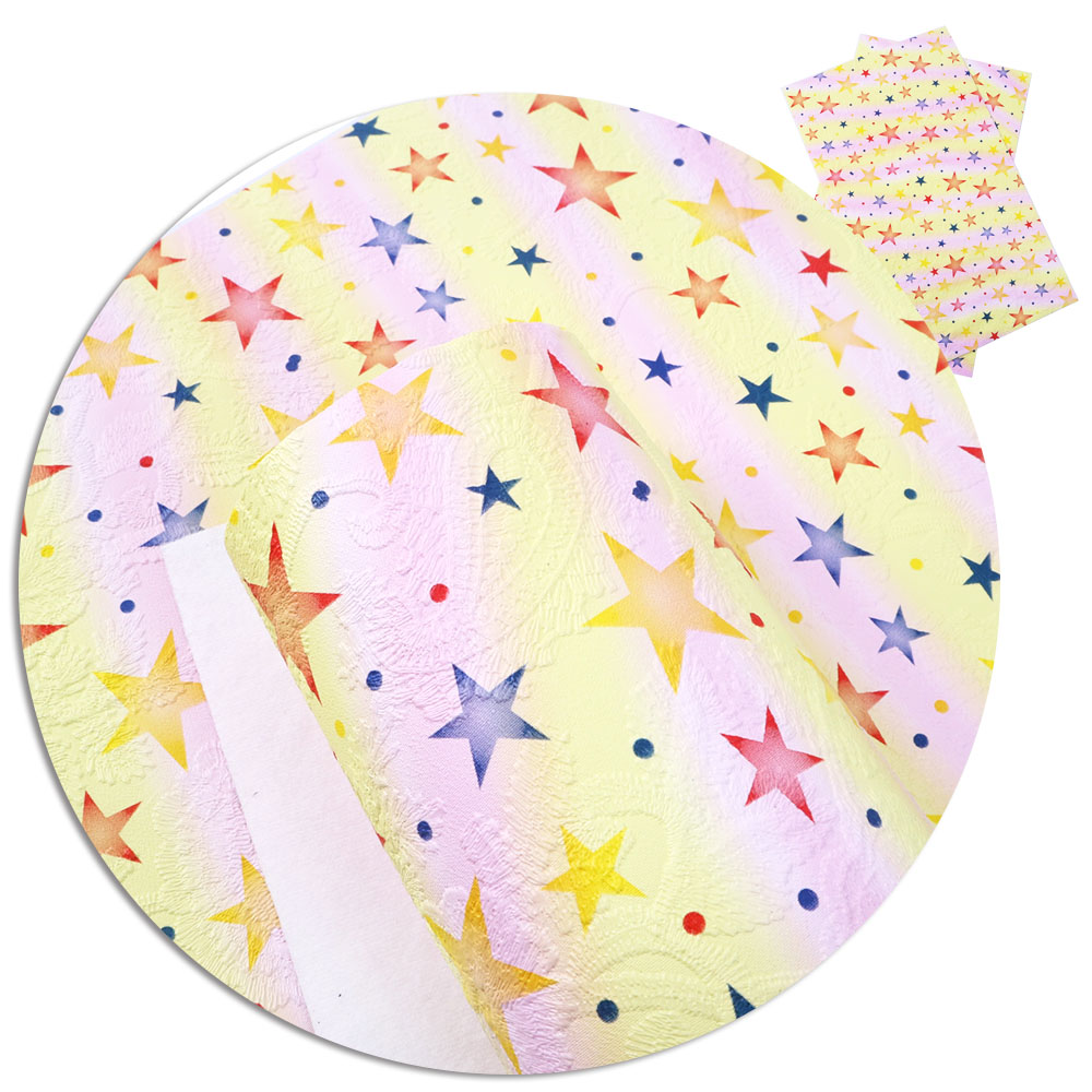 20*34cm Starfish Rainbow Patterns Printed Synthetic Leather,DIY Handmade Materials For DIY Earrings Crafts,1Yc4739: 1071358001