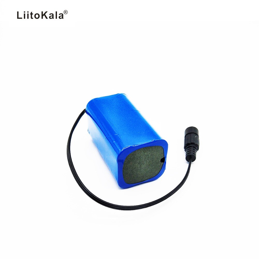 LiitoKala 7.4V 8.4V 4400mAh batteria 18650 batteria 4.4Ah batteria ricaricabile per fari per biciclette/CCTV/fotocamera/elettrico