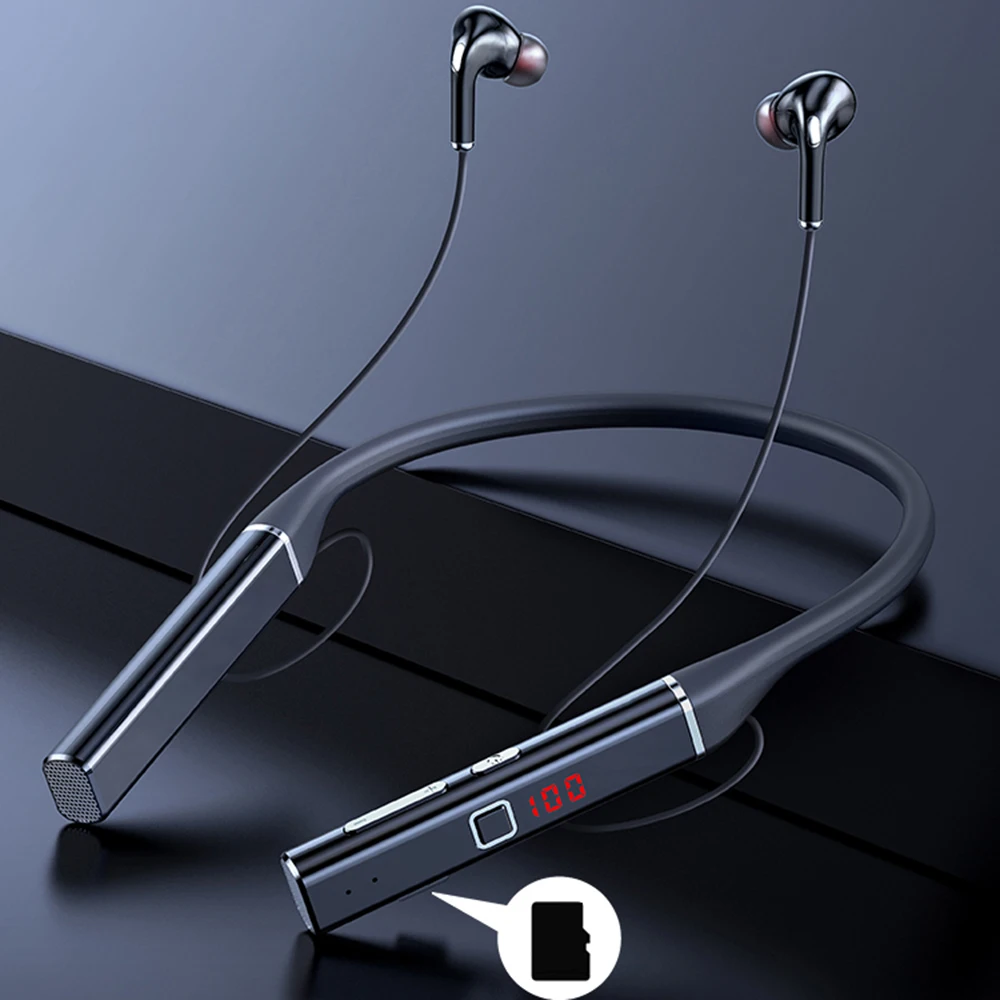 Auricolari bluetooth wireless da 100 ore, auricolari sportivi da corsa con archetto magnetico, auricolari sportivi impermeabili, riduzione del rumore  s720