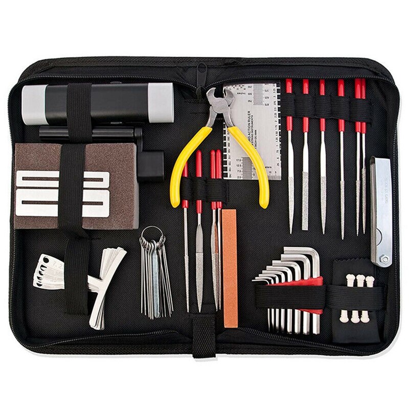 33 Pcs Guitar Maintenance Kit - Luthier Setup, Repair & Tuning Tools - Wrench Set