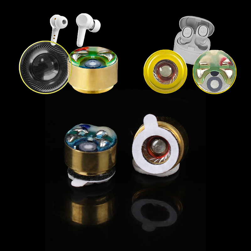 2 stuks 6MM oortelefoon vervangende luidspreker zware bas oortelefoonluidsprekers voor Bluetooth-oordopjes hoofdtelefoon reparatieonderdelen