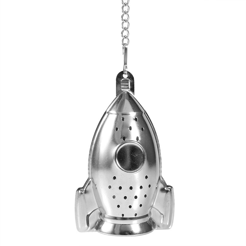 Infuseur à thé en acier inoxydable, passoire en forme de fusée, filtre pour feuilles mobiles, à herbes, à épices, boule, accessoires pour le thé
