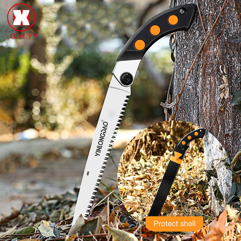 Heavy Duty Extra Long Cutting Hand Folding Mini Saw with TPR Handle Collapsible Saw forWood Dry Wood Pruning Saw with Hard Teeth
