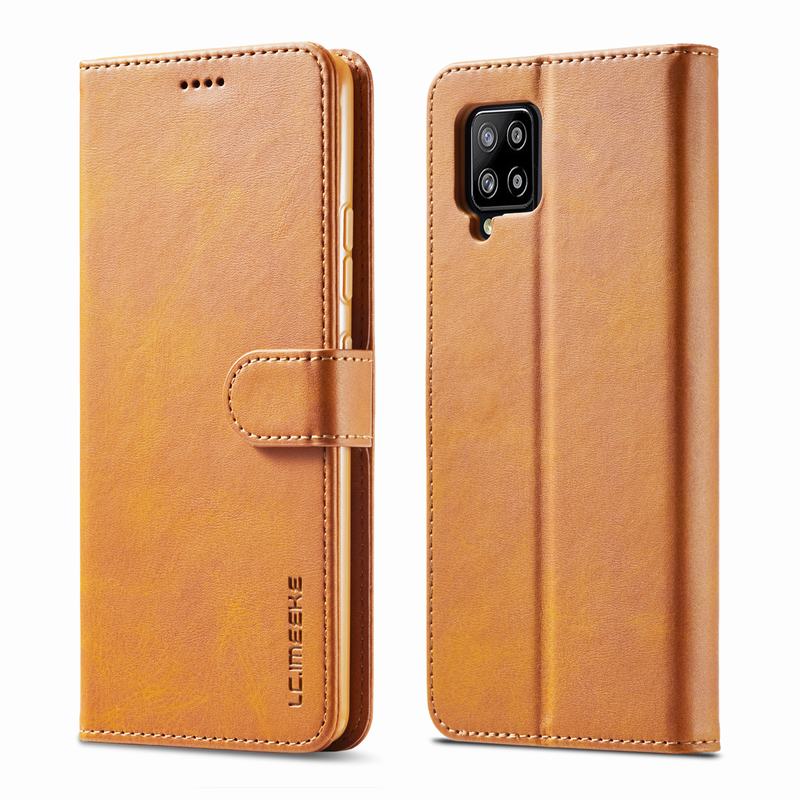 For Samsung Galaxy A42 5G Case Flip Wallet Magnetic Luxury Cover For Samsung A42 A 42 5G Case Leather Phone Bags Cases Coque: Yellow