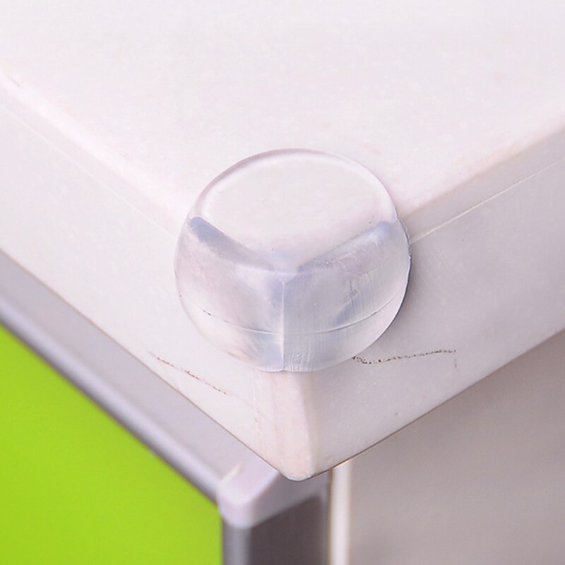 Silicone Table Corner Protector Safety Edge Guard Round Shape Transparent Corner Edge Protector Baby Safety Item White Collision
