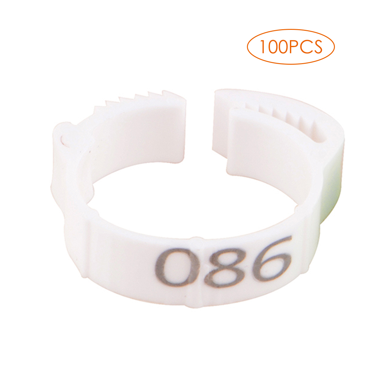 100 Pcs 20/24/27mm Identify Ring Carrier Pigeon Training Supplies Leg Number Bird Bands for Pigeon Chicks Bantam Chicken: Gold