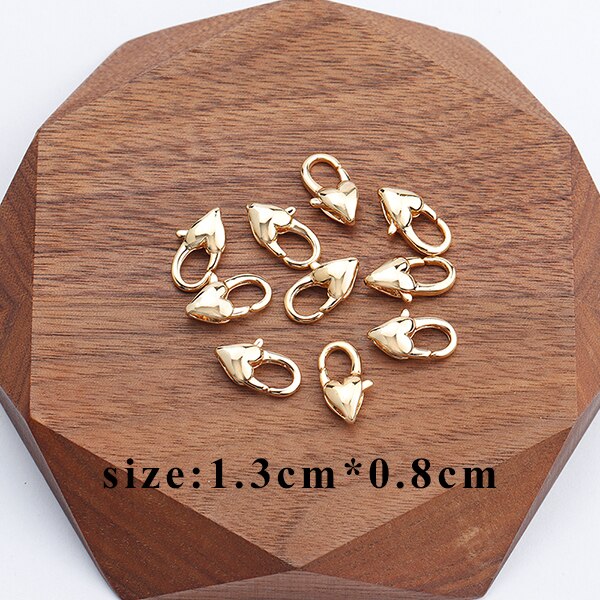 GUFEATHER M723, accessori dei monili, 18k oro placcato, 0.3 micron, connettore, fai da te collana della catena, fascini, monili che fanno, 10 pz/lotto: M72308