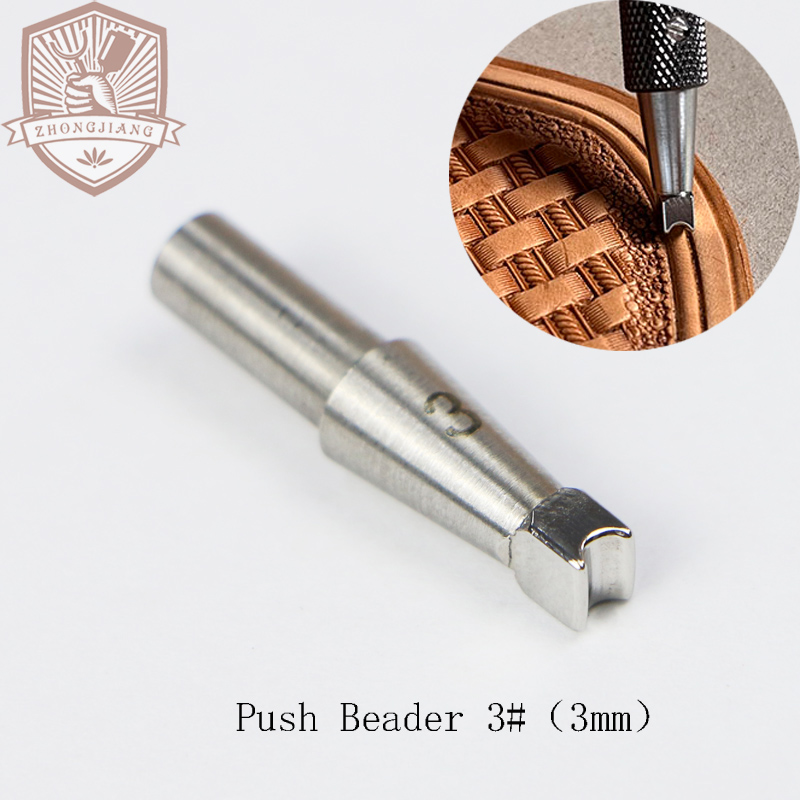 Leather Craft tools Edge Beader And Double Line for Carving Swivel Knives: light yellow