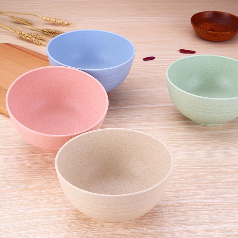 Cuenco grande de paja de trigo para niños, fibra de cereales irrompible, Degradable, antiquemaduras, respetuoso con el medio ambiente, I9F1, 1 unidad