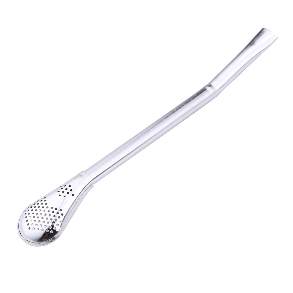 Lepel Thee Filter Yerba Mate Thee Rietjes Rvs Rietje Bombilla Kalebas Herbruikbare Thee Gereedschap Wasbare Bar Accessoires