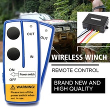 12V 2.4G 98 Feet Car Wireless Winch Electric Remote Control With Manual Transmitter Set Truck ATV SUV Truck Vehicle Trailer Kit