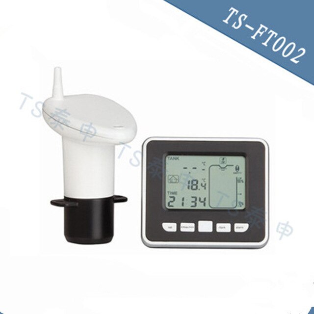 Draadloze Ultrasone Tank Vloeistof Niveau Flow Water Meter Met Temperatuur Water Tank Zender Montage Schroeven Meetinstrument