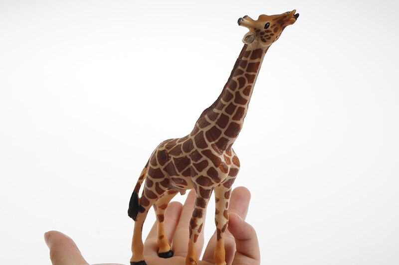 Gli Animali selvatici Modello di Materiali per la Lingua Zona In Età Prescolare Montessori Precoce Educativi Giocattoli IN PVC Giocattoli Montessori: giraffe