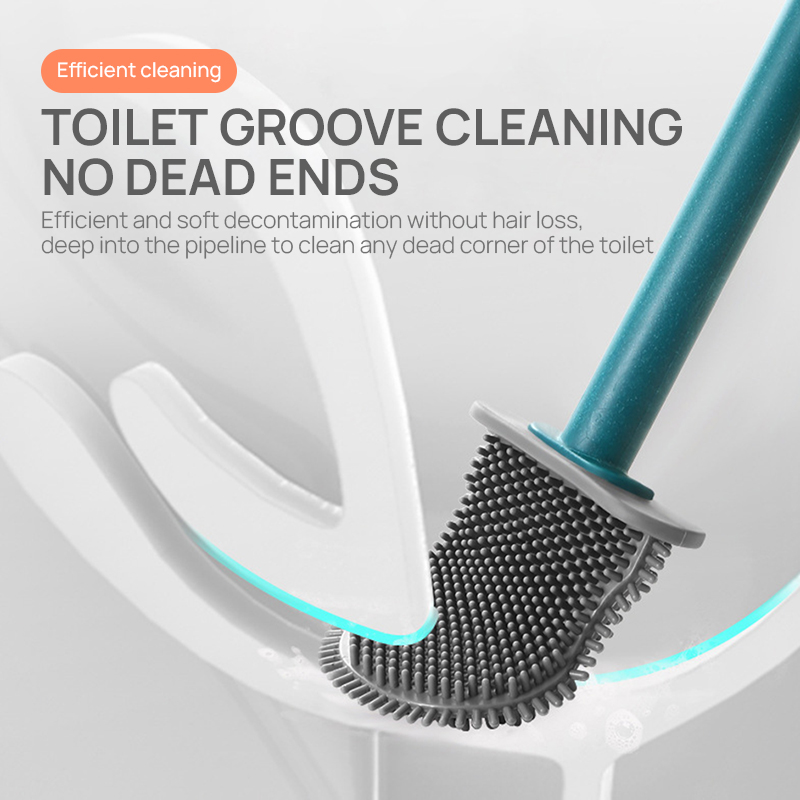 Guret Wolken Wc Borstel Sterke Waskracht Muur Gemonteerde Borstel Creatieve Mode Lekvrije Thuis Badkamer Accessoires