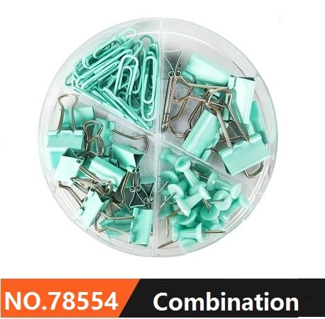 1 Pack Rose Gold Office Combination Push Pin Paper Clip Ticket Holder Desktop Gadget Metal Multi-Function Clip Deli 78551: 78554 1pack