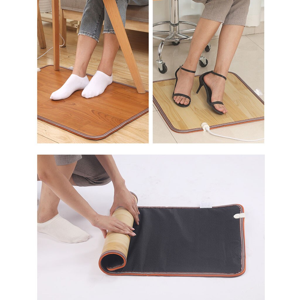 Best Selling Producten Elektrische Voet Voeten Verwarming Warmer Pad Verwarmde Vloer Tapijt Mat Voor Kantoor