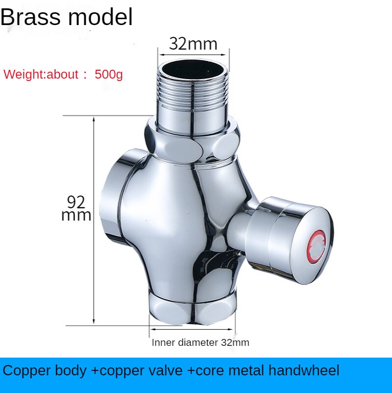 Toilet Flushing Valve Hand-held Toilet Switch Valve Toilet Valve Toilet Time Delay Valve Squatting Pan Quick Open Flushing Valve: 500g-DN25