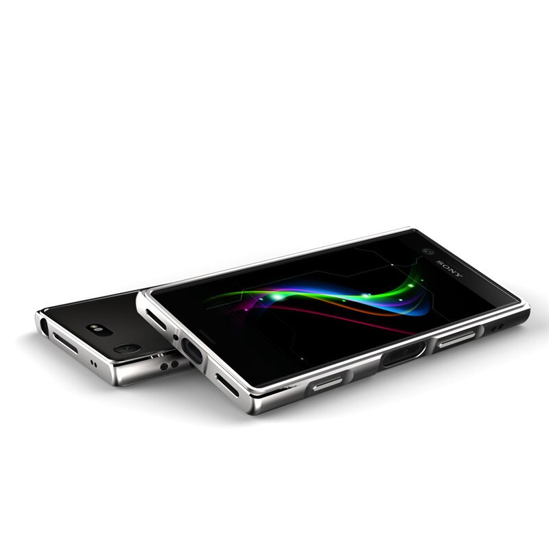 Para sony xperia xz1 compacto amortecedor de metal de alumínio luxo moldura caso capa para sony xperia xz1 compacto g8441 metal capa