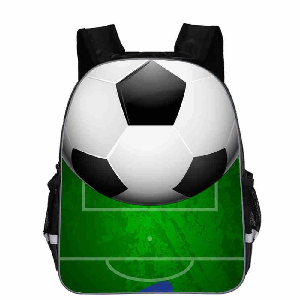 11 inch Children Bags 3D Ice Soccerly/Foot Ball Pattern for Teen Boys Girls Kids team Bags: 14