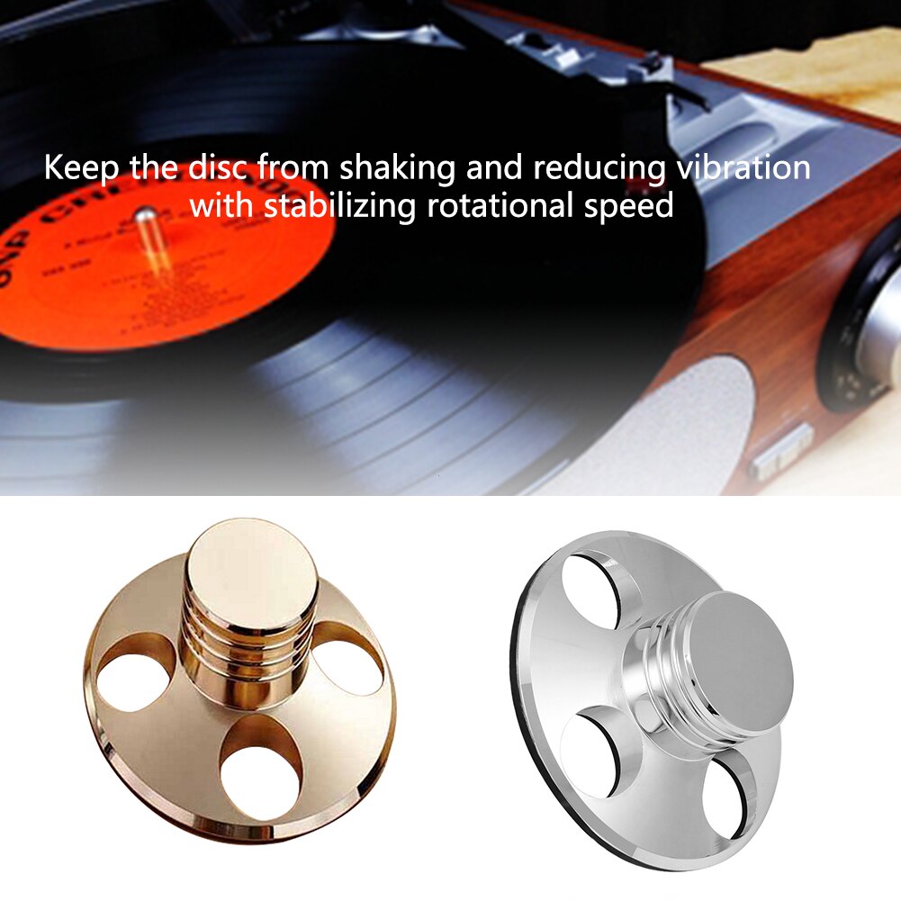 Gewichtsklemme hifi tragbarer plattenspieler reduziert vibrationen scheibenstabilisator legierung musikplayer ausbalanciert lp vinyl plattenspieler langlebig audio