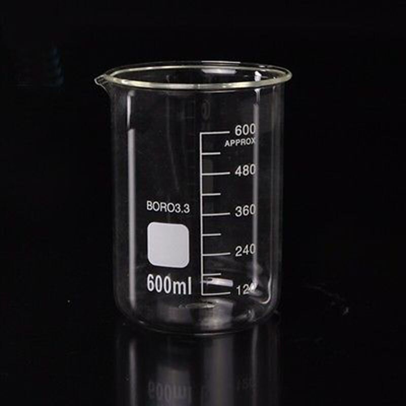 Academy 600ml Glass Beaker - Borosilicate Lab Glassware For Science & Chemistry