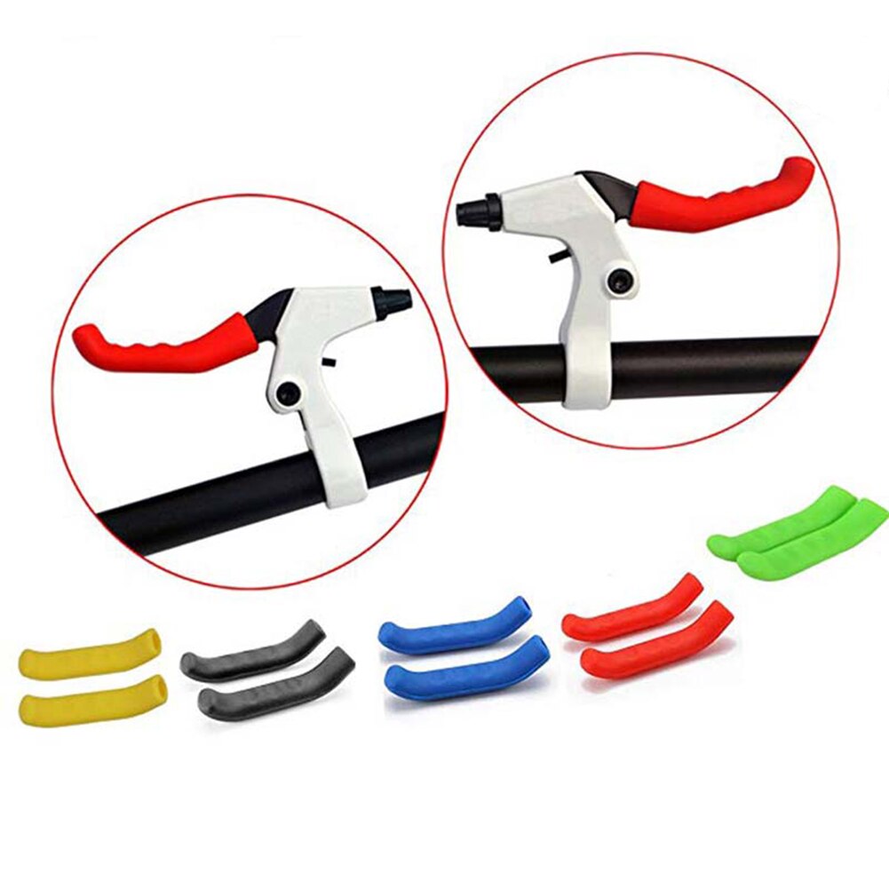 1 Paar Voor Fiets Remhendel Cover Silicone Mouw Fiets Remhendel Protector Covers Fiets Lichaam Bescherming Cover Accessoires