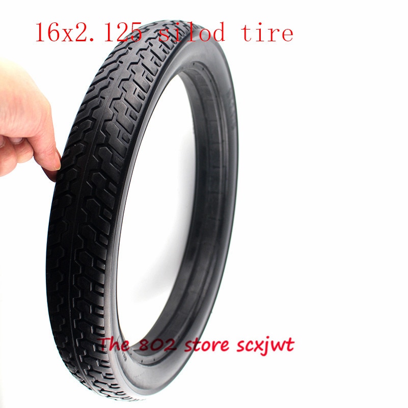 16 inch band 16*2.125 solid band Elektrische Voertuig band 16x2.125 Non inflatie tubeless tyre past Vouwen elektrische fiets E-bike