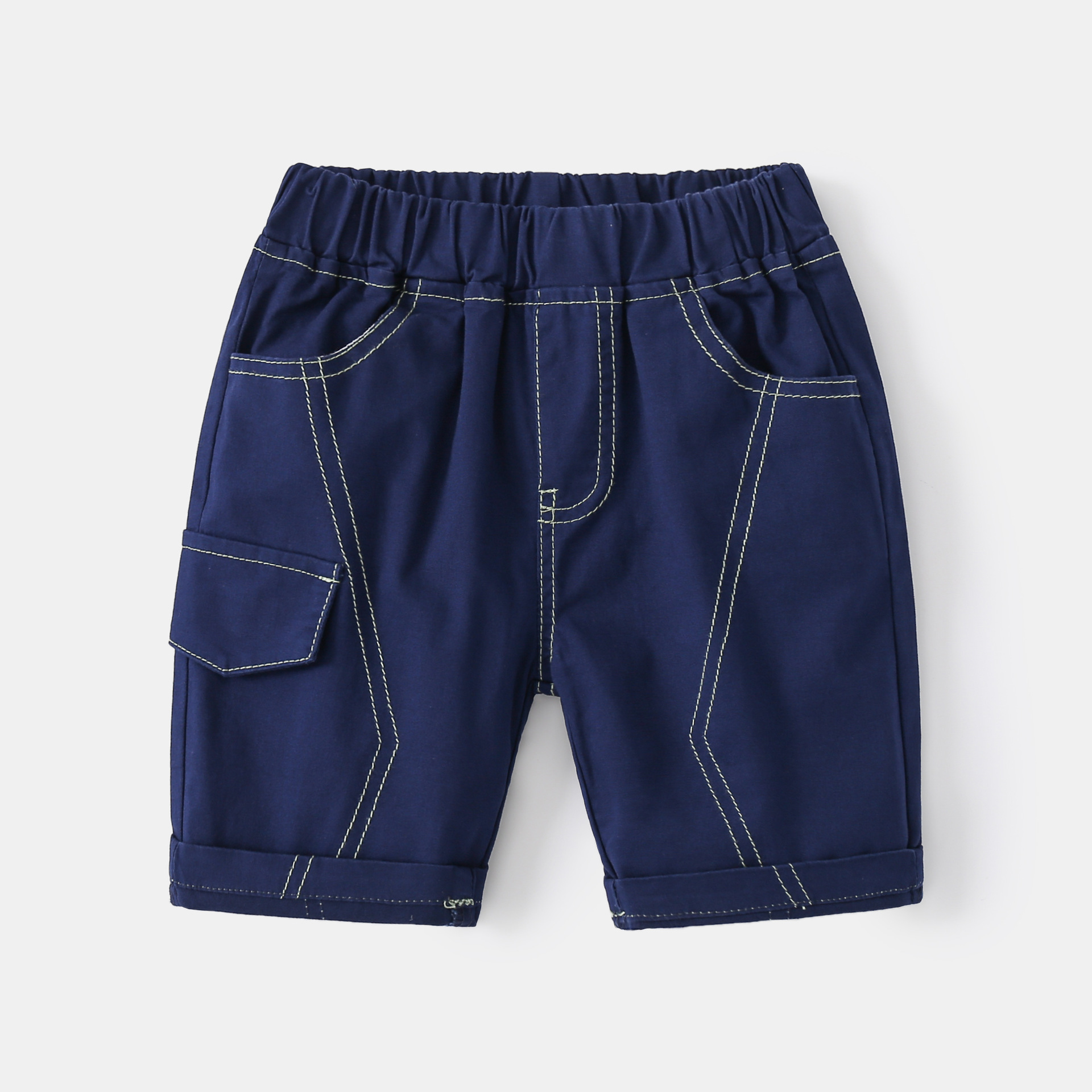 Vêtements d'été en coton pour bébés garçons, Shorts taille moyenne, à la , bas pour hommes, tenue pour nourrissons, 3-8T: 1 / 140