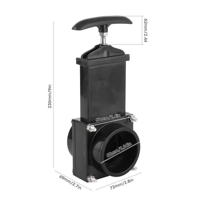 rv styling RV Parts 50mm RV Drain Valve Dump Waste Sewer ABS Valve for Outdoor Accessories for Caravan rv caravan rv led