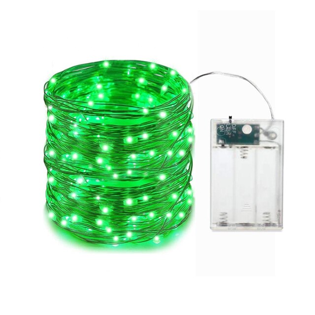 Fairy Lights Led 2 * Aa Batterij Aangedreven Kerst Bruiloft Decoratie Guirlande Indoor Outdoor Party Decoratie Licht String: green / 2M 20LEDS