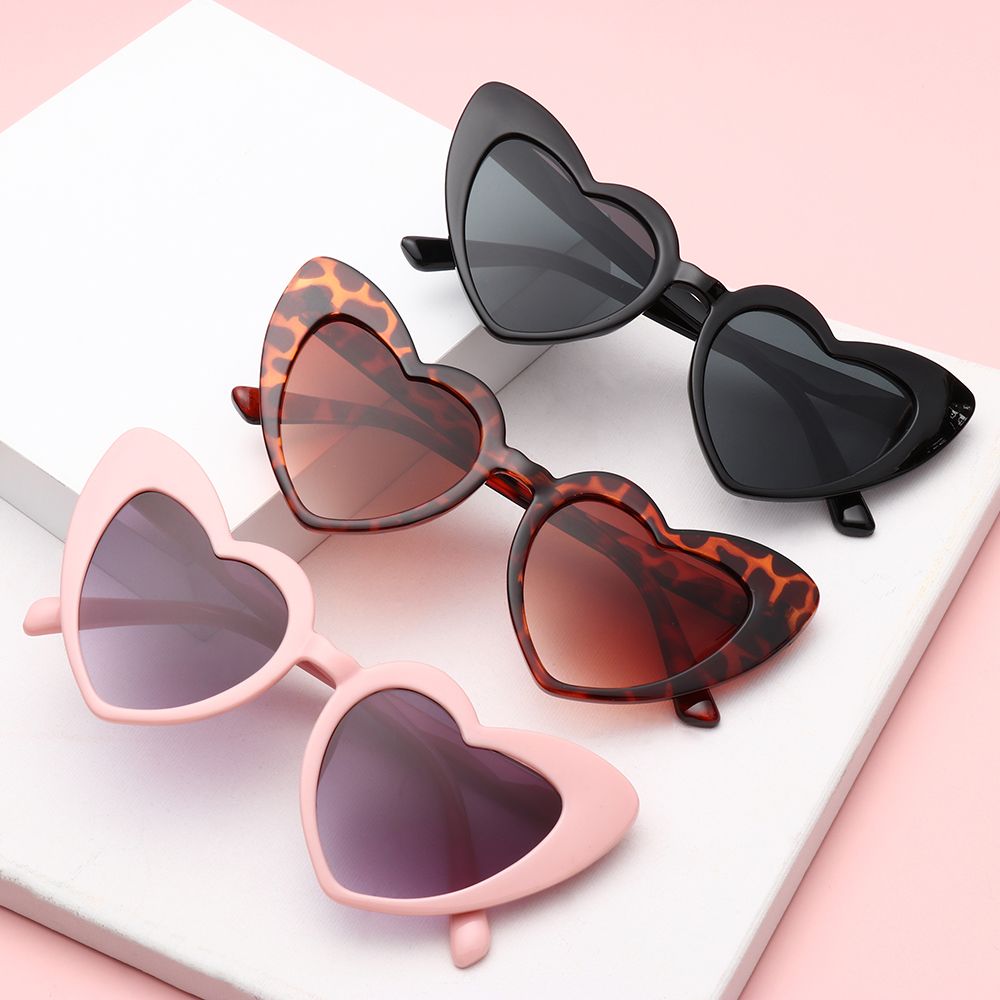 Heart Shaped Sonnenbrillen für Frauen Liebe Herz Sonnenbrille UV400 Schutz Brillen