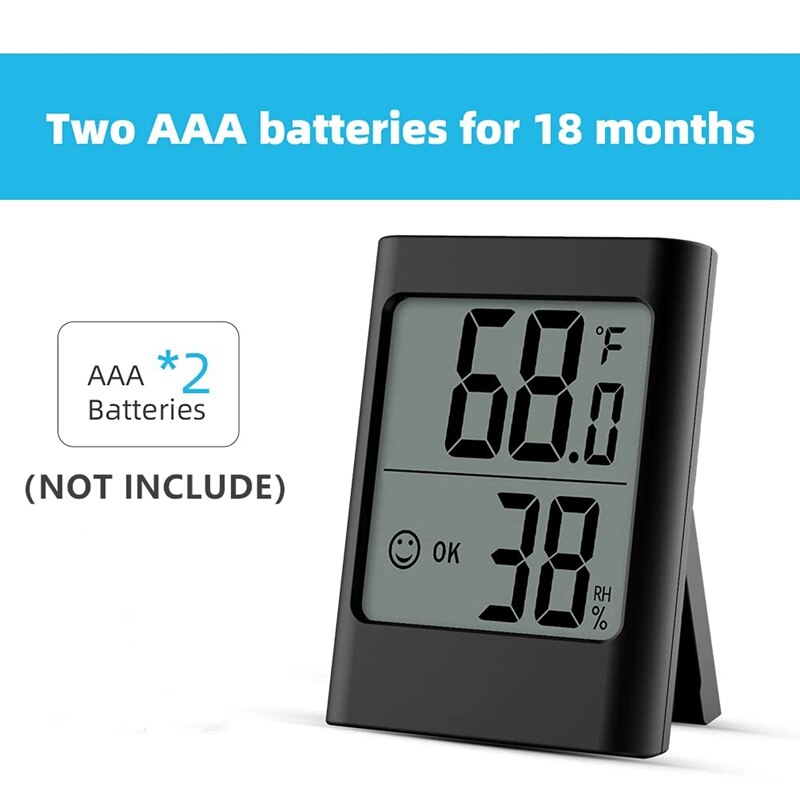 Humidity Gauge Indoor Thermometer Digital Hygrometer Battery Powered Thermometer And Humidity Gauge