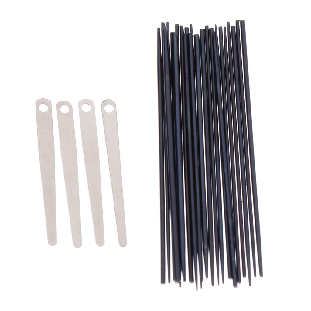 Aiguilles à ressort de Saxophone, 1 jeu de 24 pièces + 4 vis à feuilles de ressort, bricolage d&#39;accessoires de Saxophone