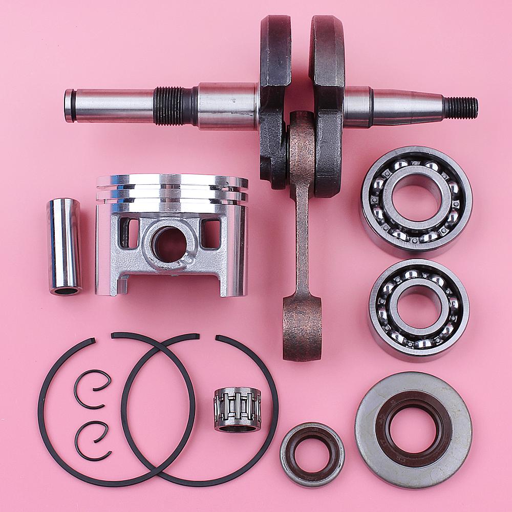 Kit de pistón de 52mm de sello de aceite de cojinete de cigüeñal para Stihl MS380 038, pieza de repuesto de motosierra 1119 030 0400